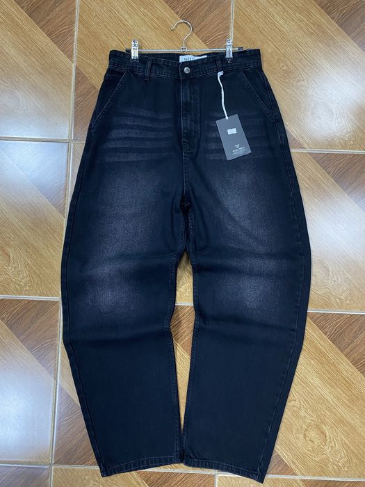 Джинси Flared Baggy широкі беггі джинси чорного кольору