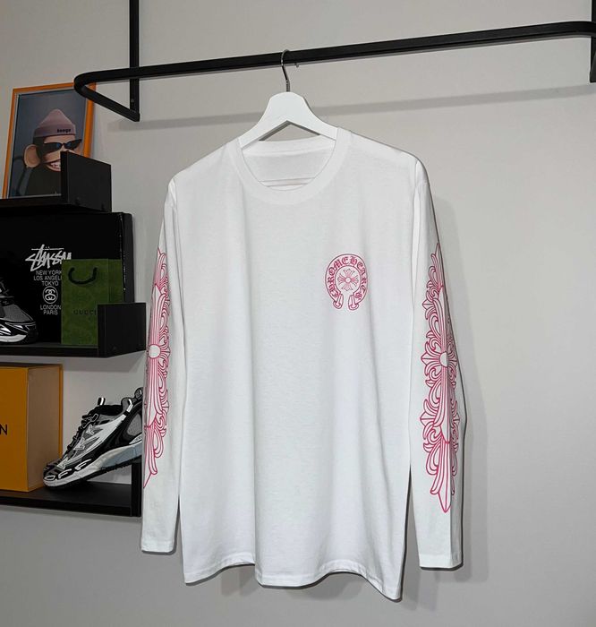 Лонгслів Chrome Hearts (білого кольору)