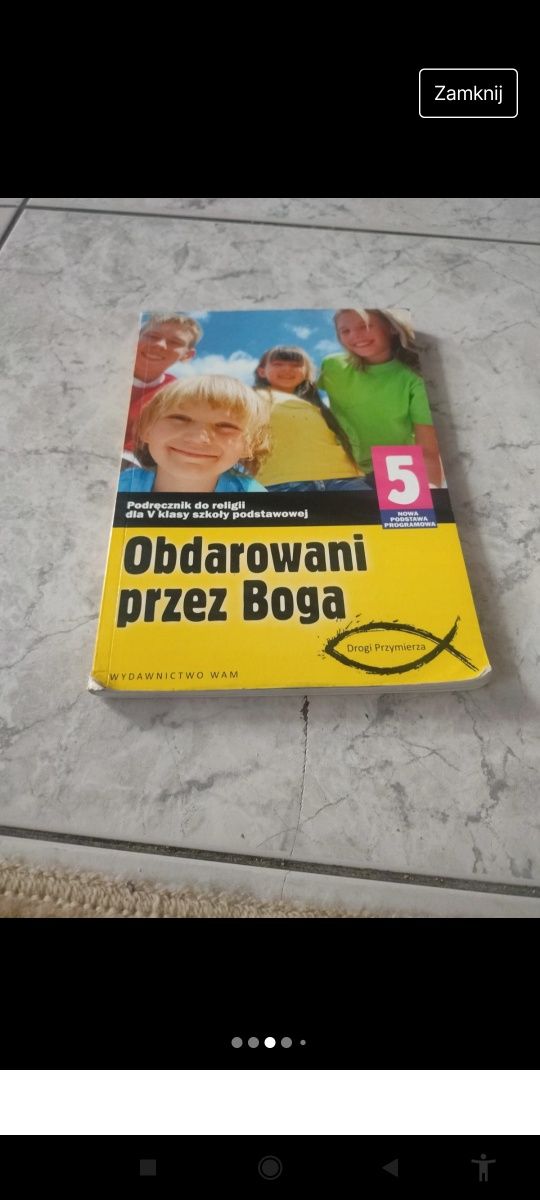 podręcznik Obdarowani przez Boga.  do religii dla 5 klasy szkoły podst