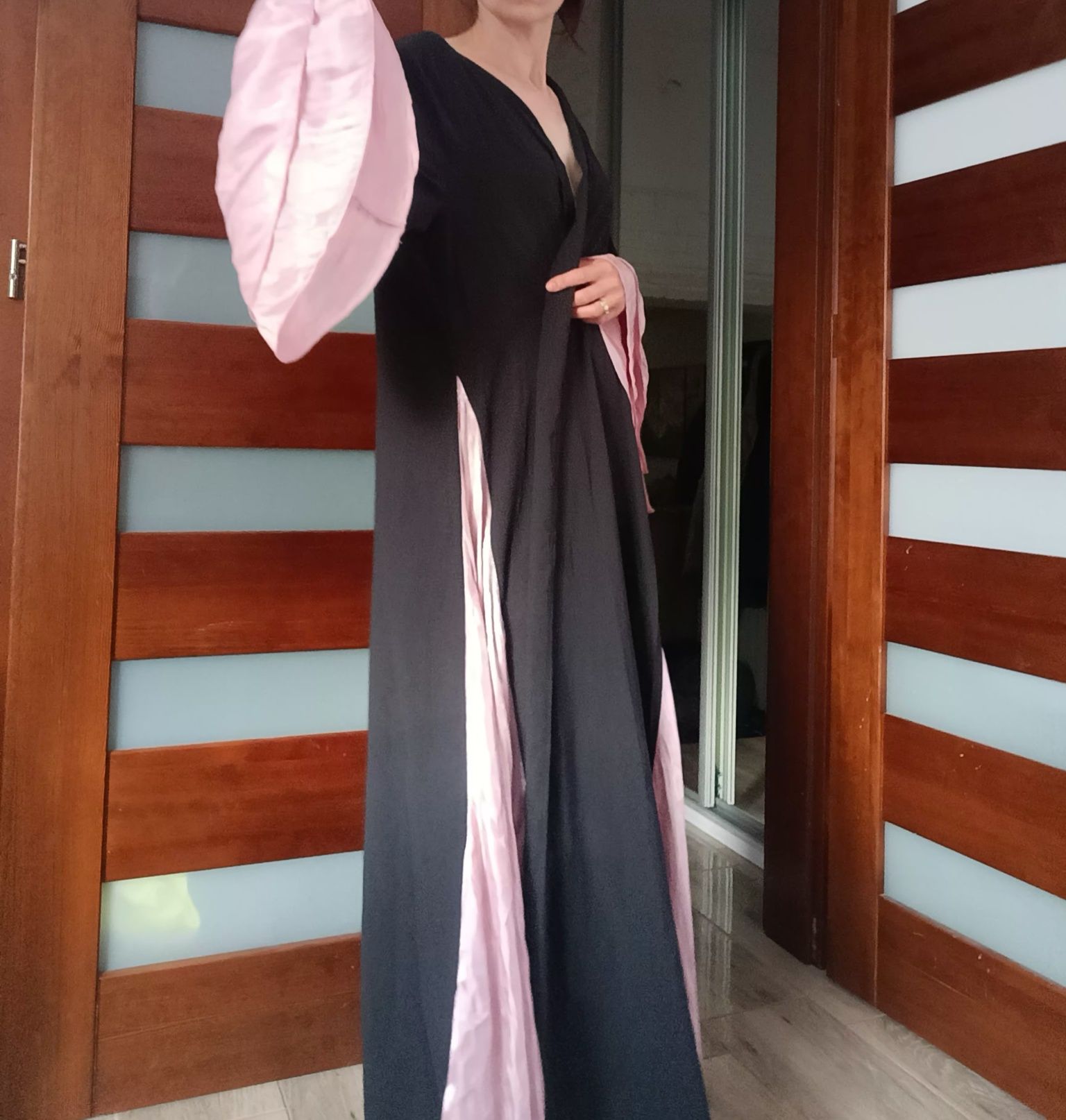 Kimono narzutka sukienka długa styl dubajski