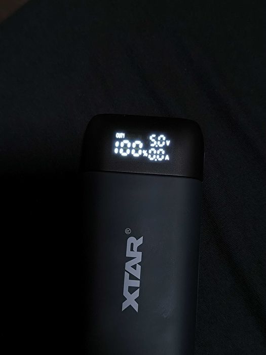 3 в 1 Павербанк + зарядное Xtar PB2S PD18W + аккумуляторы 2×5000 mAh