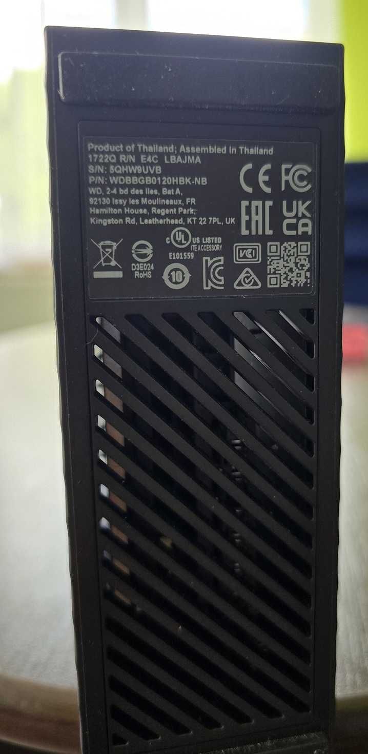 Dysk zewnętrzny WD My Book 12 TB HDD czarny