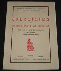 Livros Exercícios de Geometria e  Aritmética Álgebra e Geometria