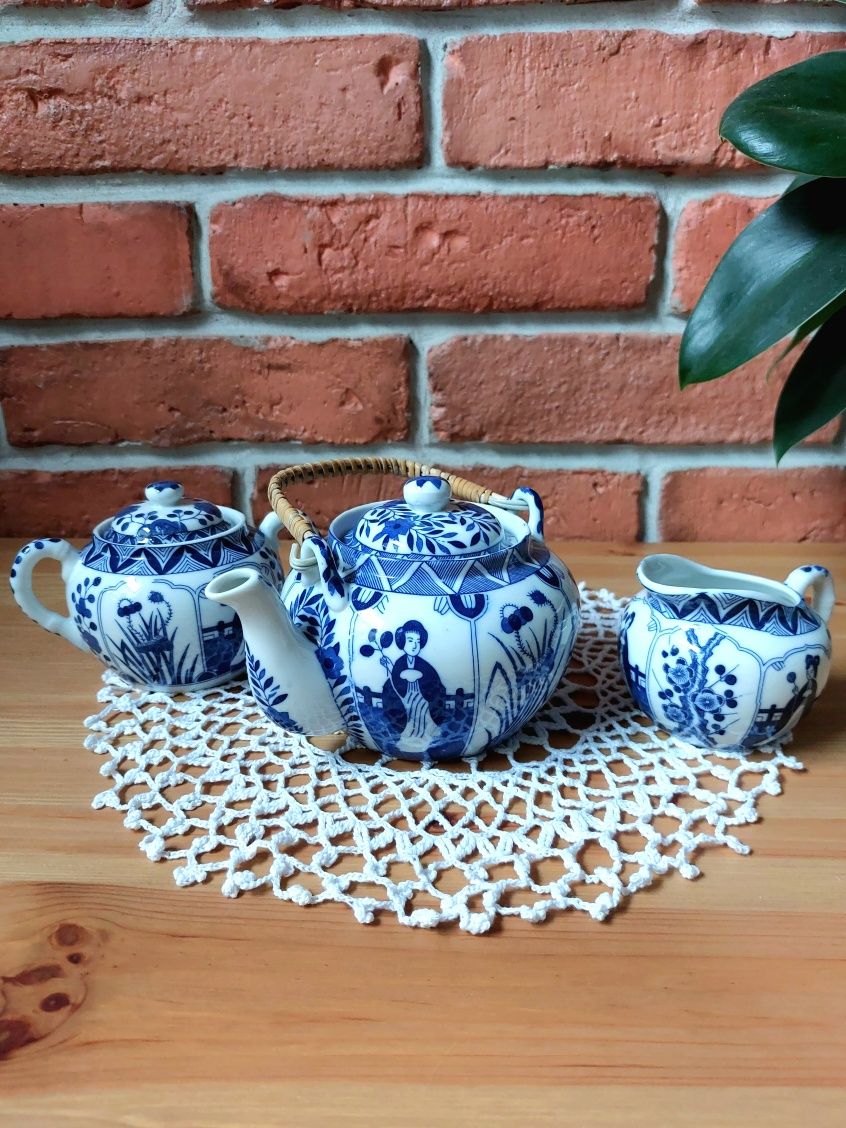 Zestaw ceramiczny do kawy lub herbaty motyw Japoński