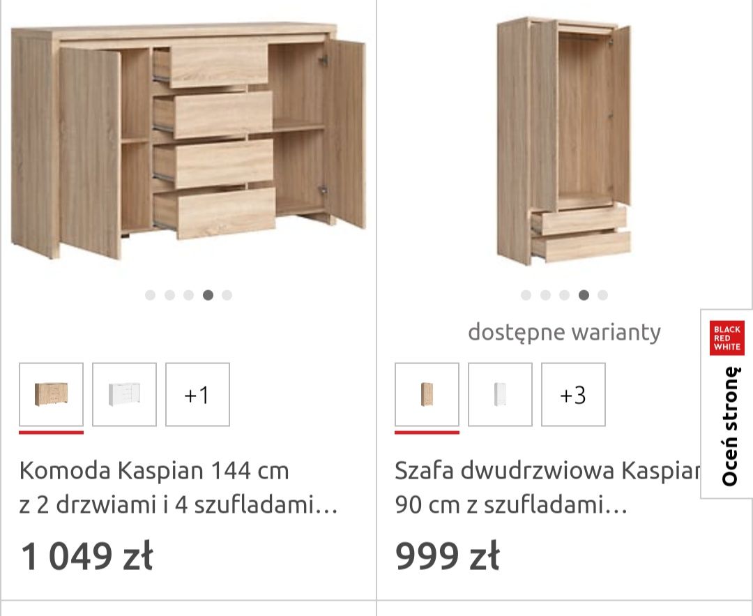 Zestaw mebli 3 elementy