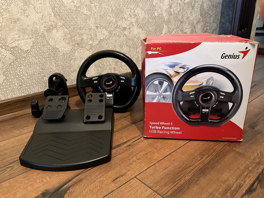 Кермо/руль Genius Speed Wheel 5 Turbo Function USB Racing Wheel