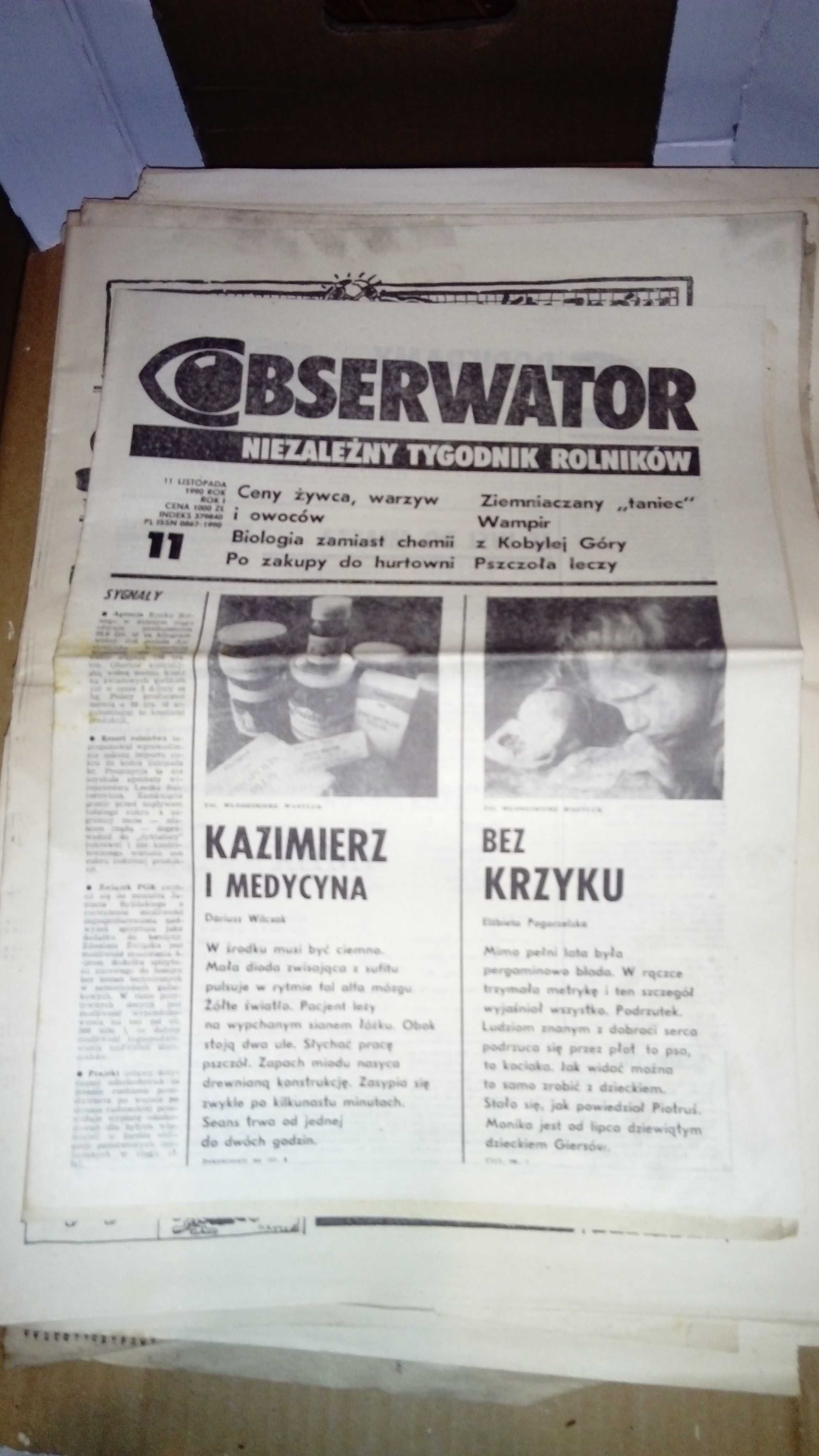 Gazety z 1990 roku