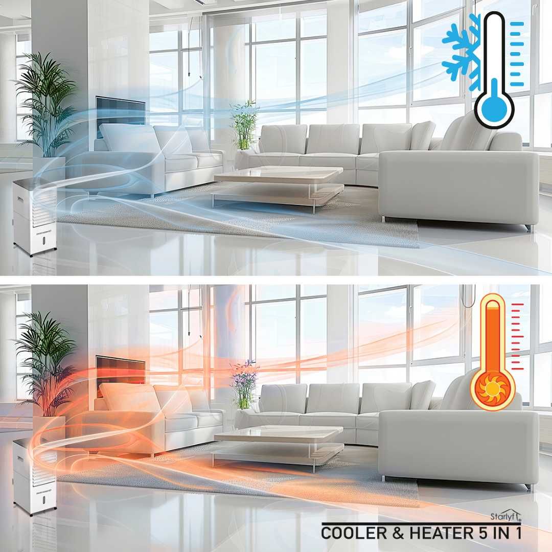 Starlyf Cooler & Heater 5 em 1 – Climatize Sua Casa o Ano Inteiro!