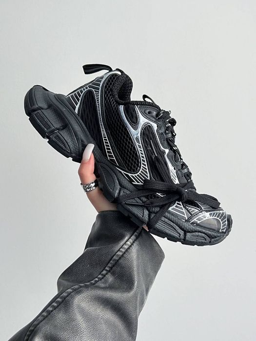 Кросівки Balenciaga 3XL Sneaker Worn-Out Black White / кроси Баленсіаг
