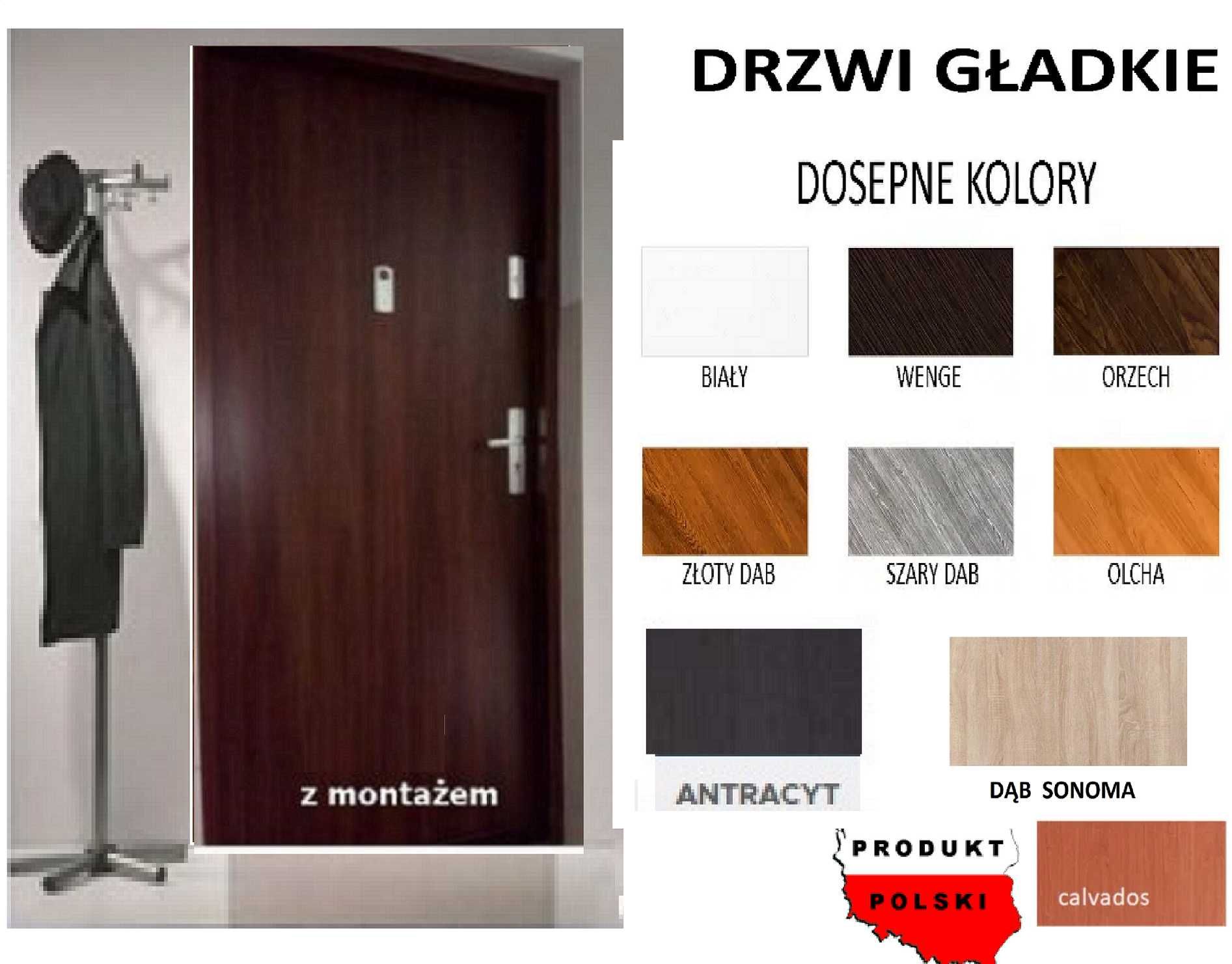 PROMOCJA drzwi zewnętrzne z MONTAŻEM, wejściowe-wewnątrzklatkowe