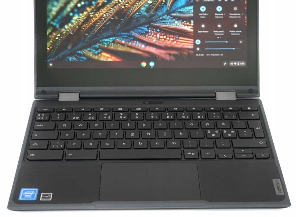 Tablet Chromebook LAPTOP LENOVO 500e N4120 Dotykowy 360° Rysik 2w1 IPS