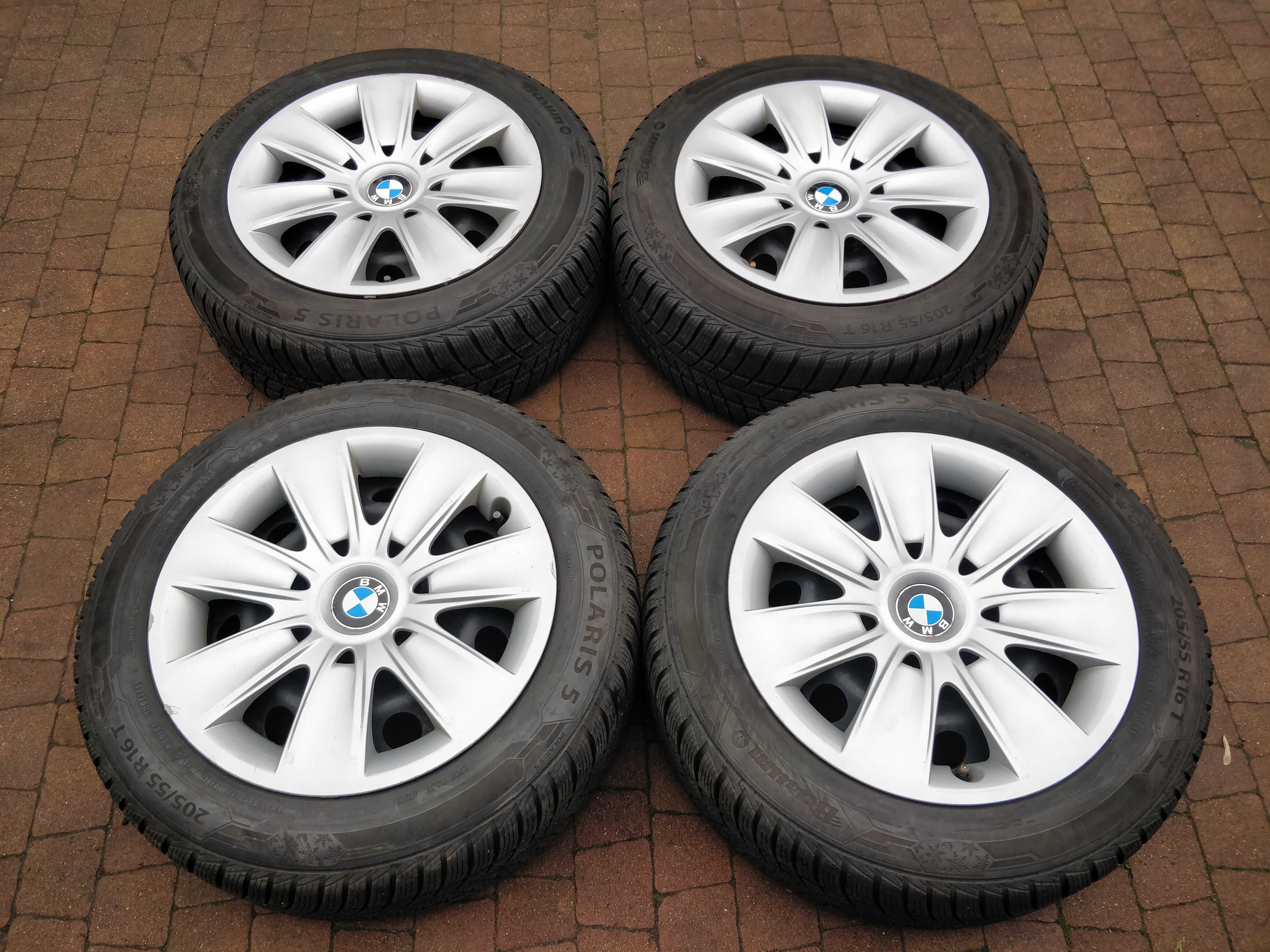 3401. Koła zimowe BMW E90 E87 5x120 ET31 205/55/16 7.5/8.5mm 2021r