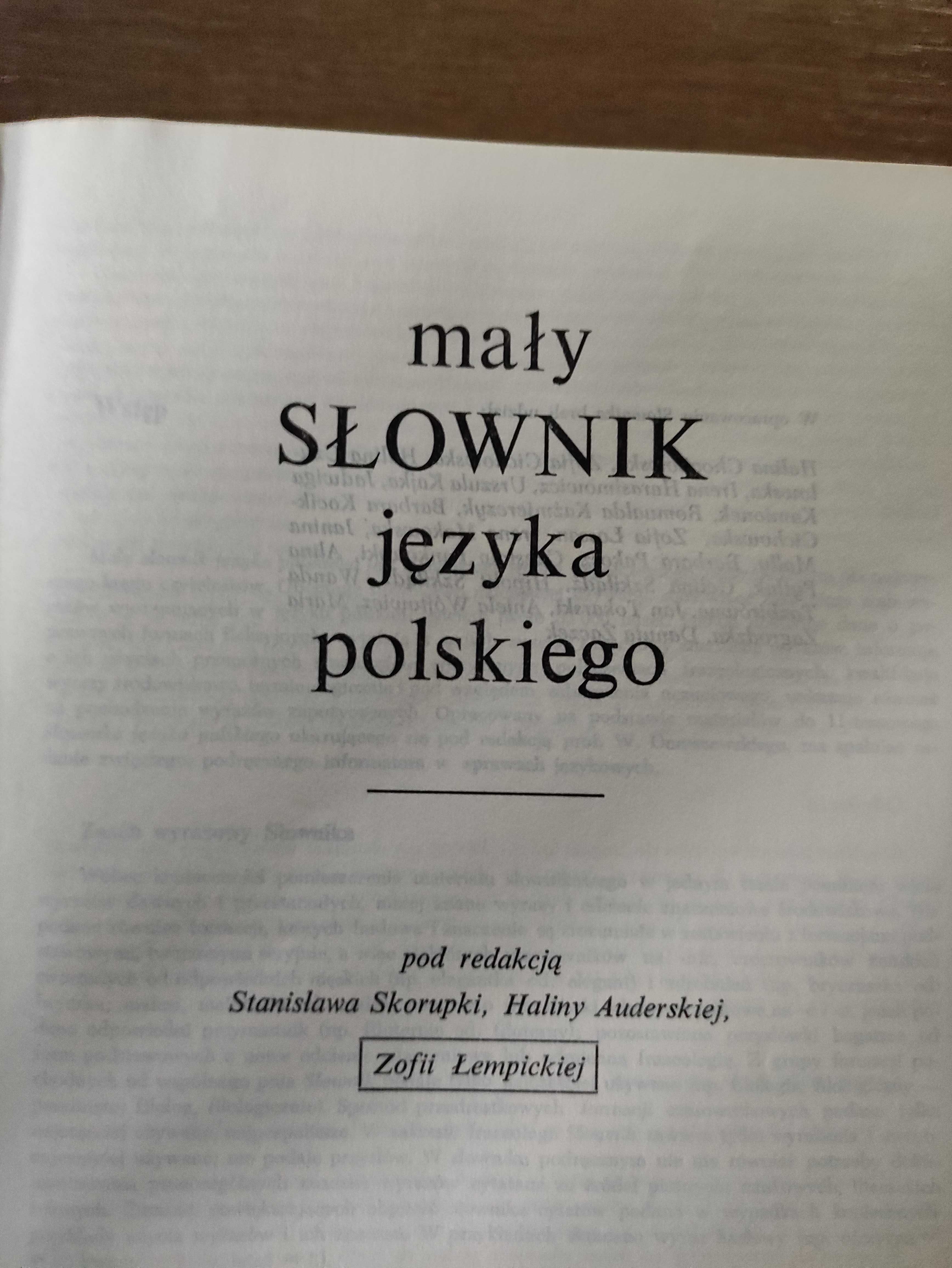 Mały słownik języka polskiego - S. Skorupka, H. Auderska, Z. Łempicka