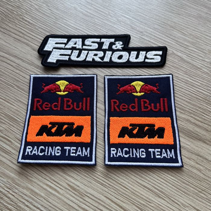 Zestaw termo naszywek redbull ktm ozdobne