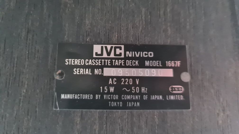 Leitor de cassette  JVC NIVICO ESTÉREO