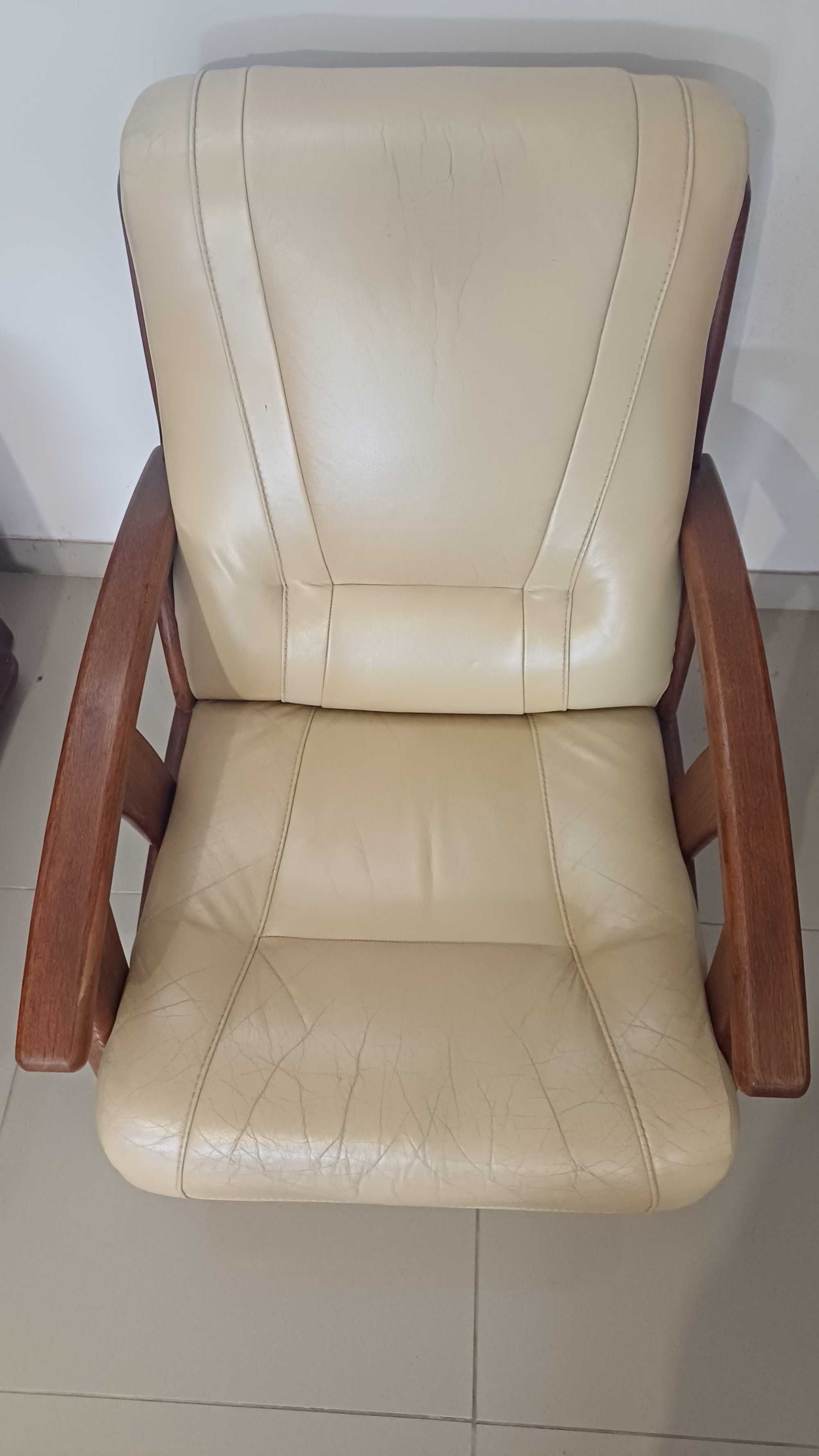 Fotel skóra naturalna (wysokiej jakości)