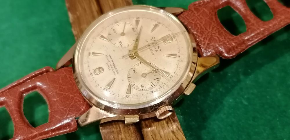 Relógio antigo cauny cronografo