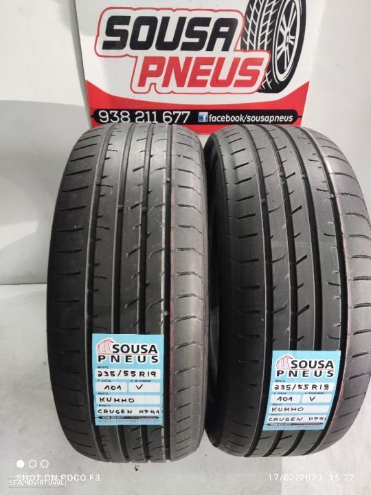 2 pneus semi novos 235-55r19 kumho - oferta dos portes