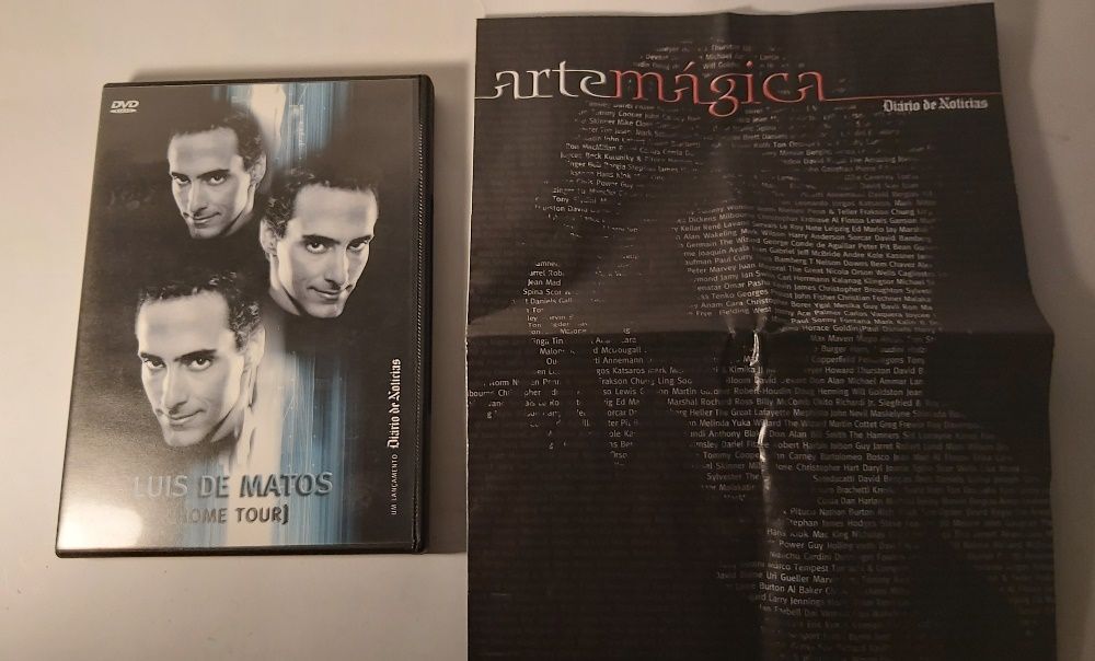 DVDs Luís de Matos e Revista Arte Mágica