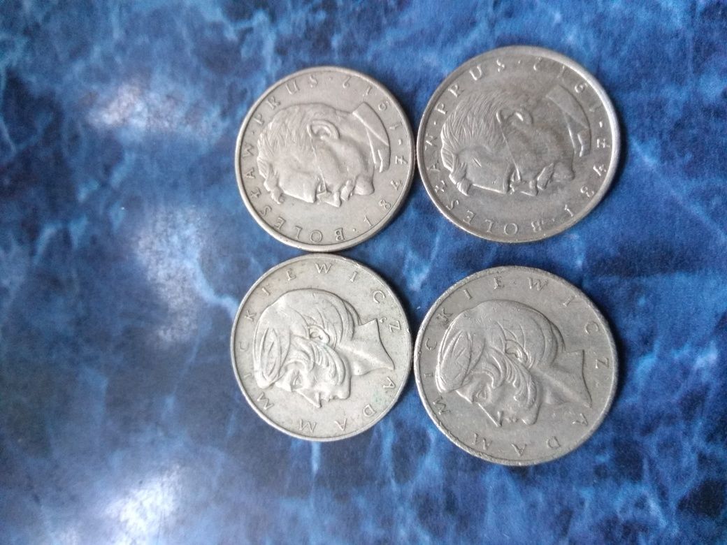 4Monety 10zł Bolesław Prus i Adam Mickiewicz
