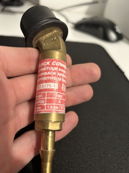 Encaixe rapido gas argon e formier