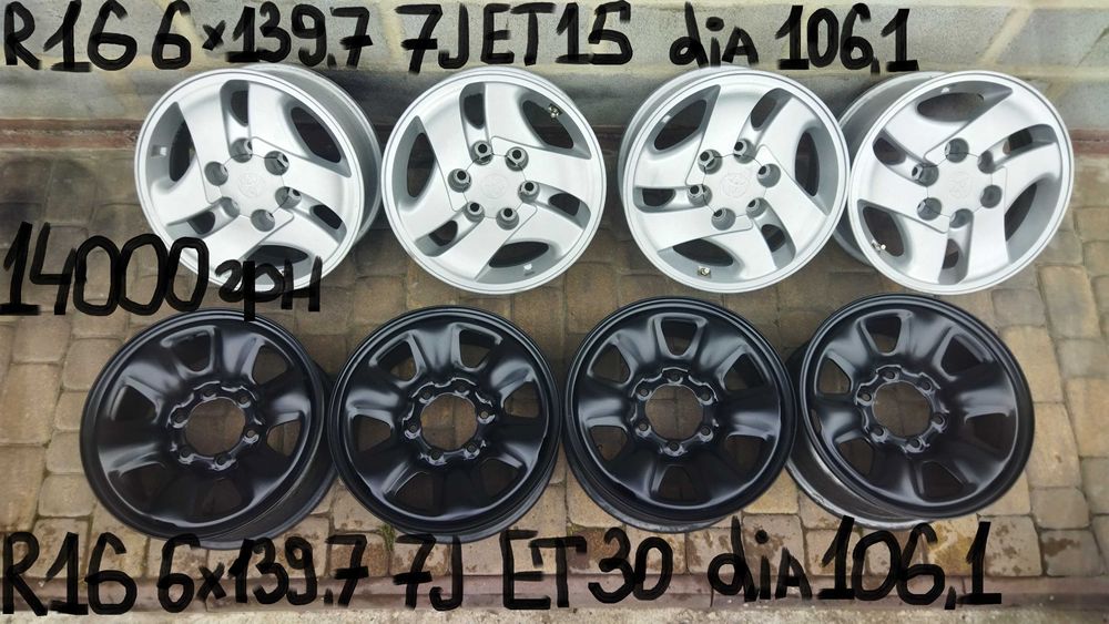 6x139.7Hyundai-Starex-Kia-Toyota-Mazda BT50-L200-Opel-Ford Ranger-Jeep