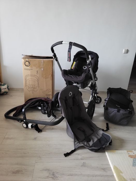 Автокресло Bugaboo Turtle Air by Nuna Black, вместе с шаси