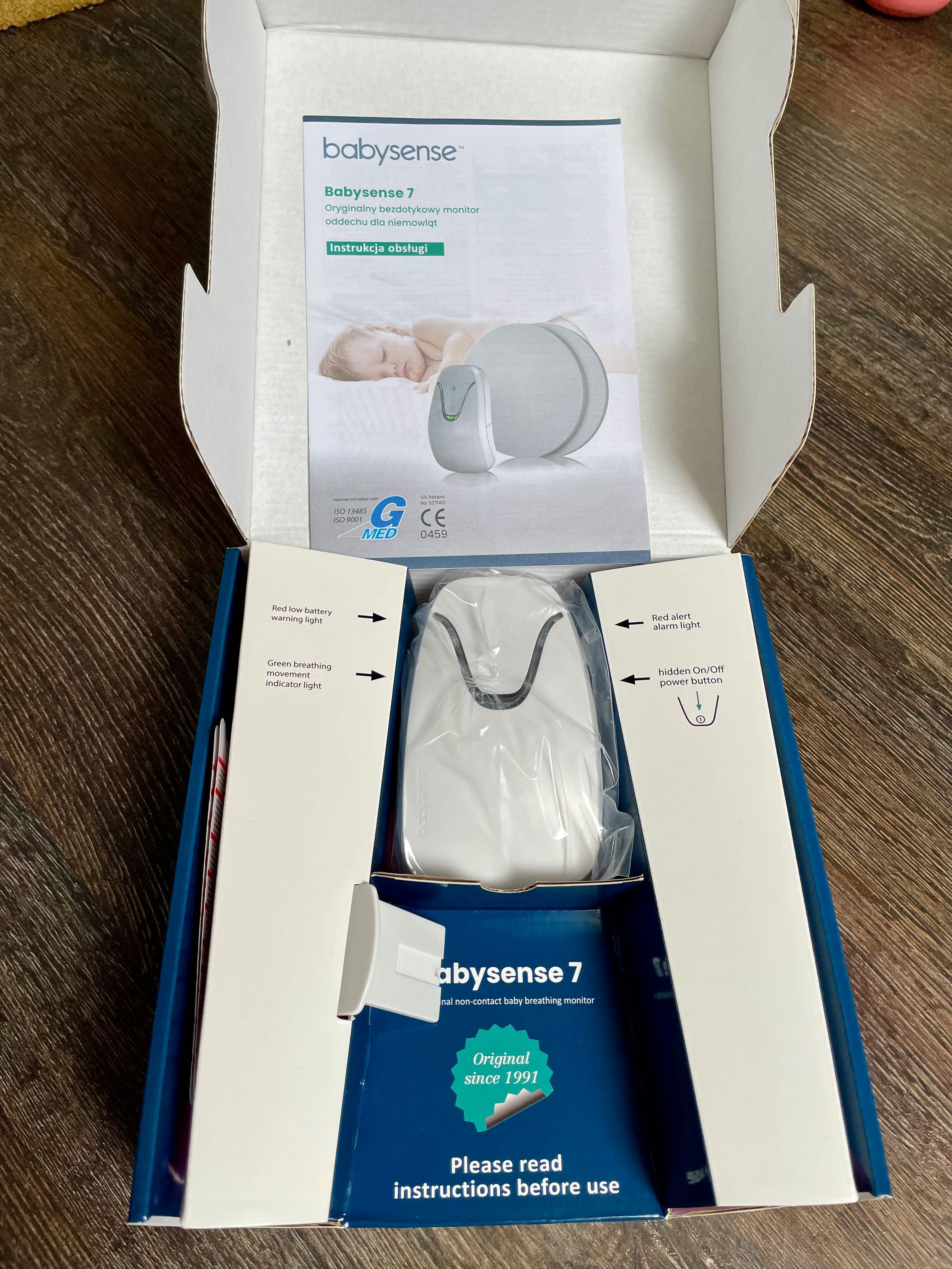 Monitor oddechu Babysense 7 - dwa sensory