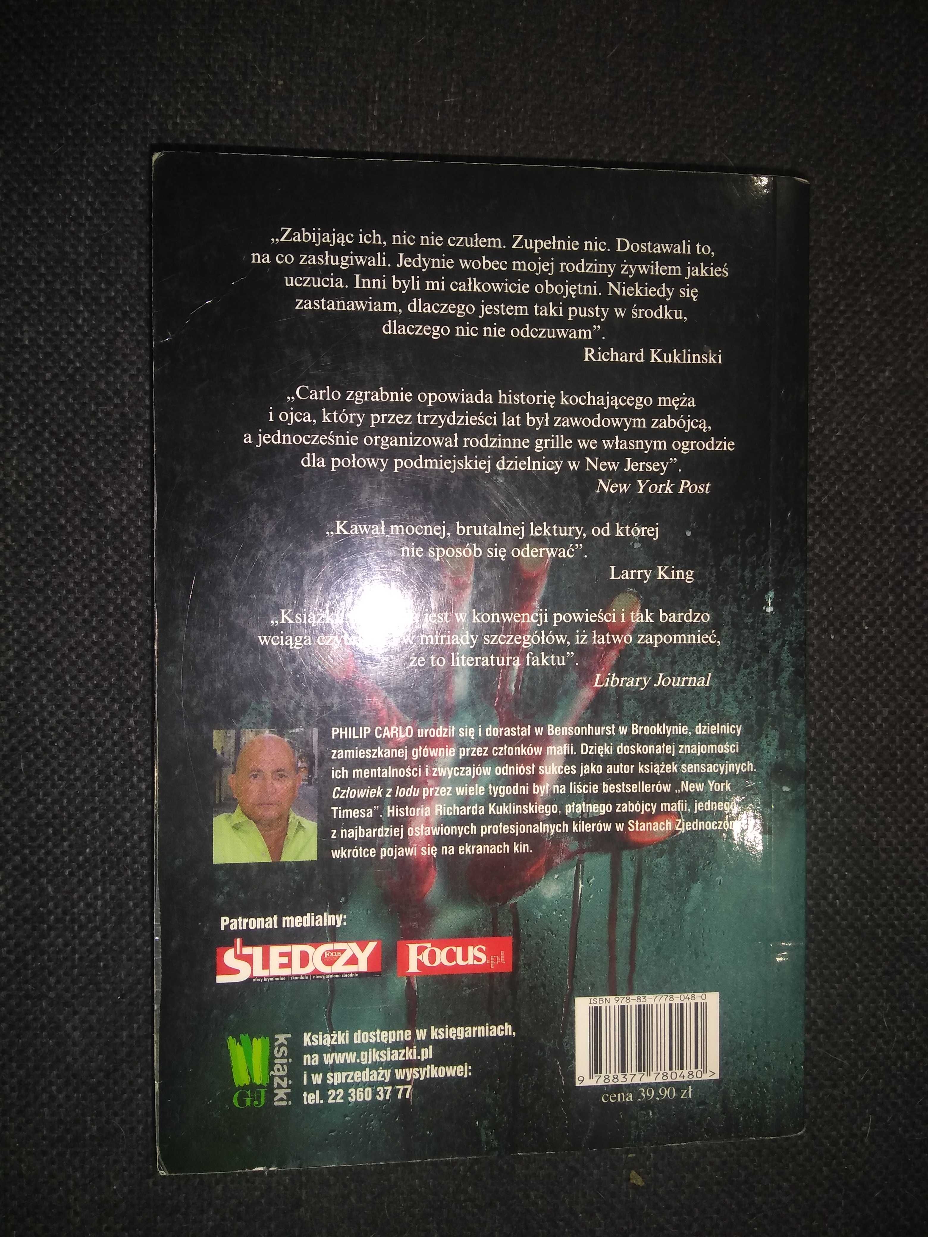 Dobra książka - Człowiek z lodu Philip Carlo (D8)