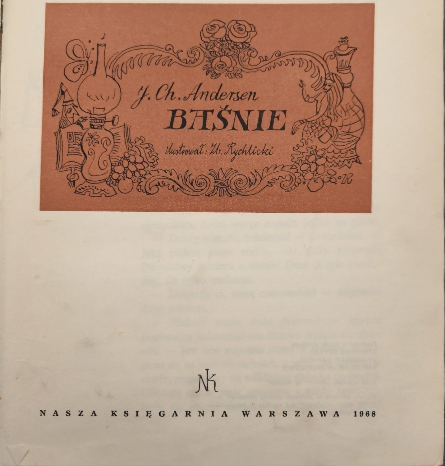 Baśnie J.Ch. Andersen Nasza Księgarnia Warszawa 1968