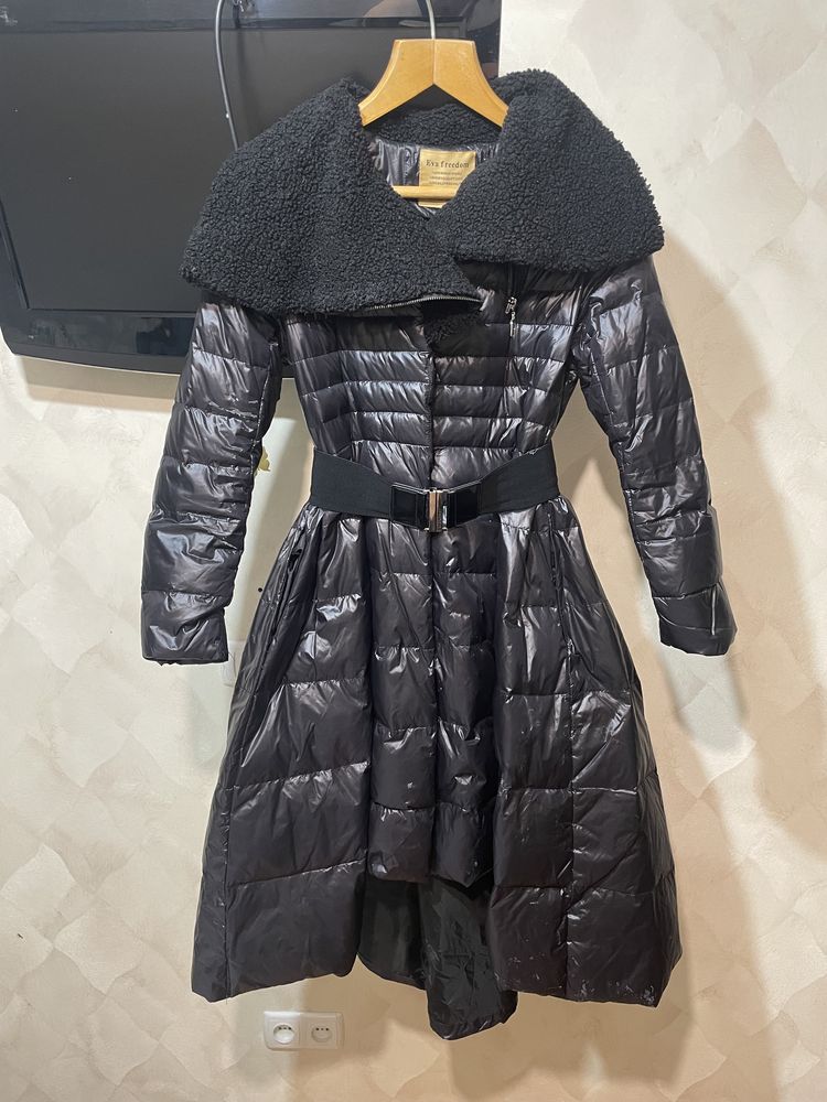 Курточка- платье теплая пух размер s m