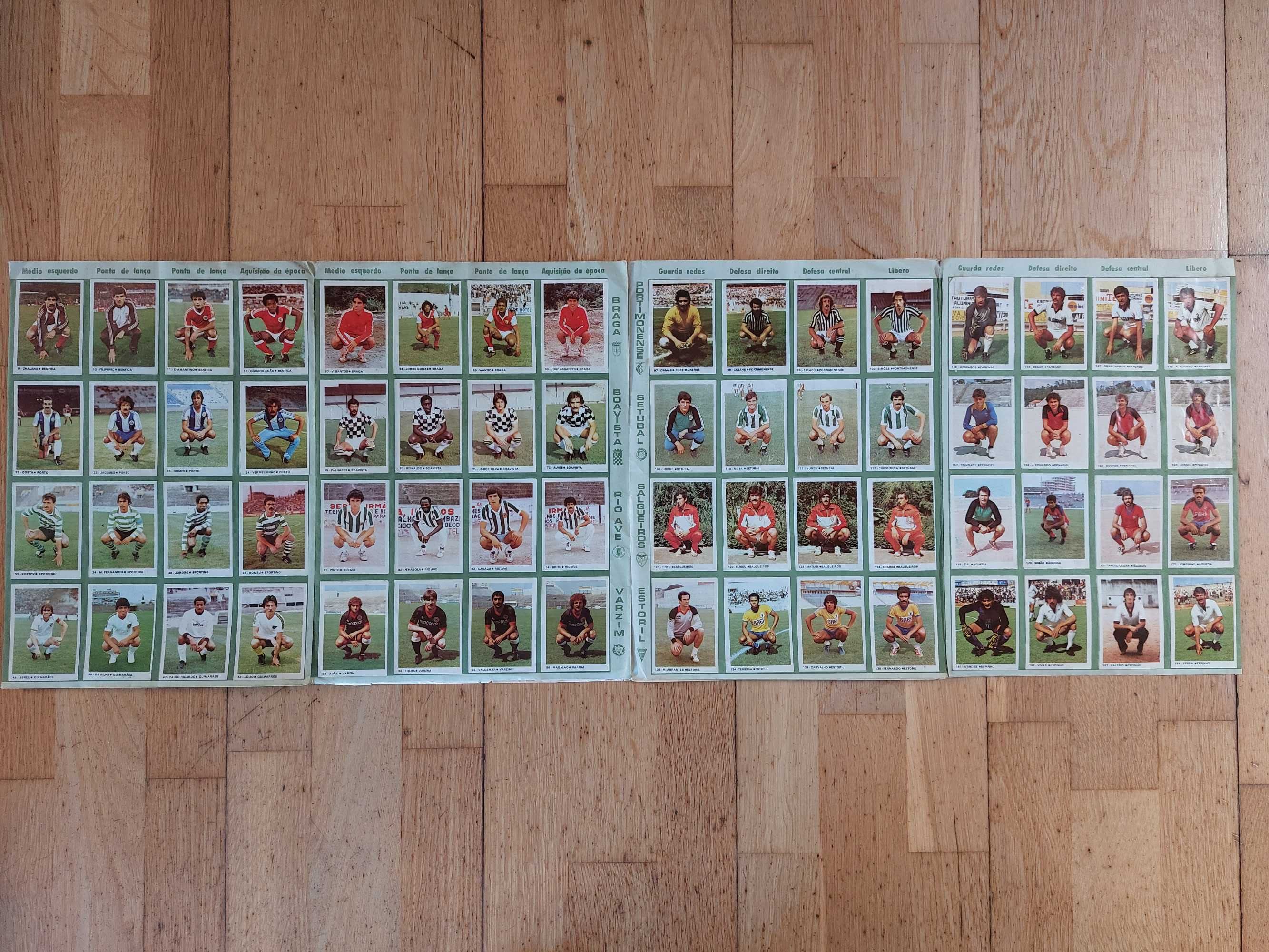 Caderneta de cromos "Futebol 84" - Completa