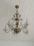 Candieiro Lustre em Vidro Vintage