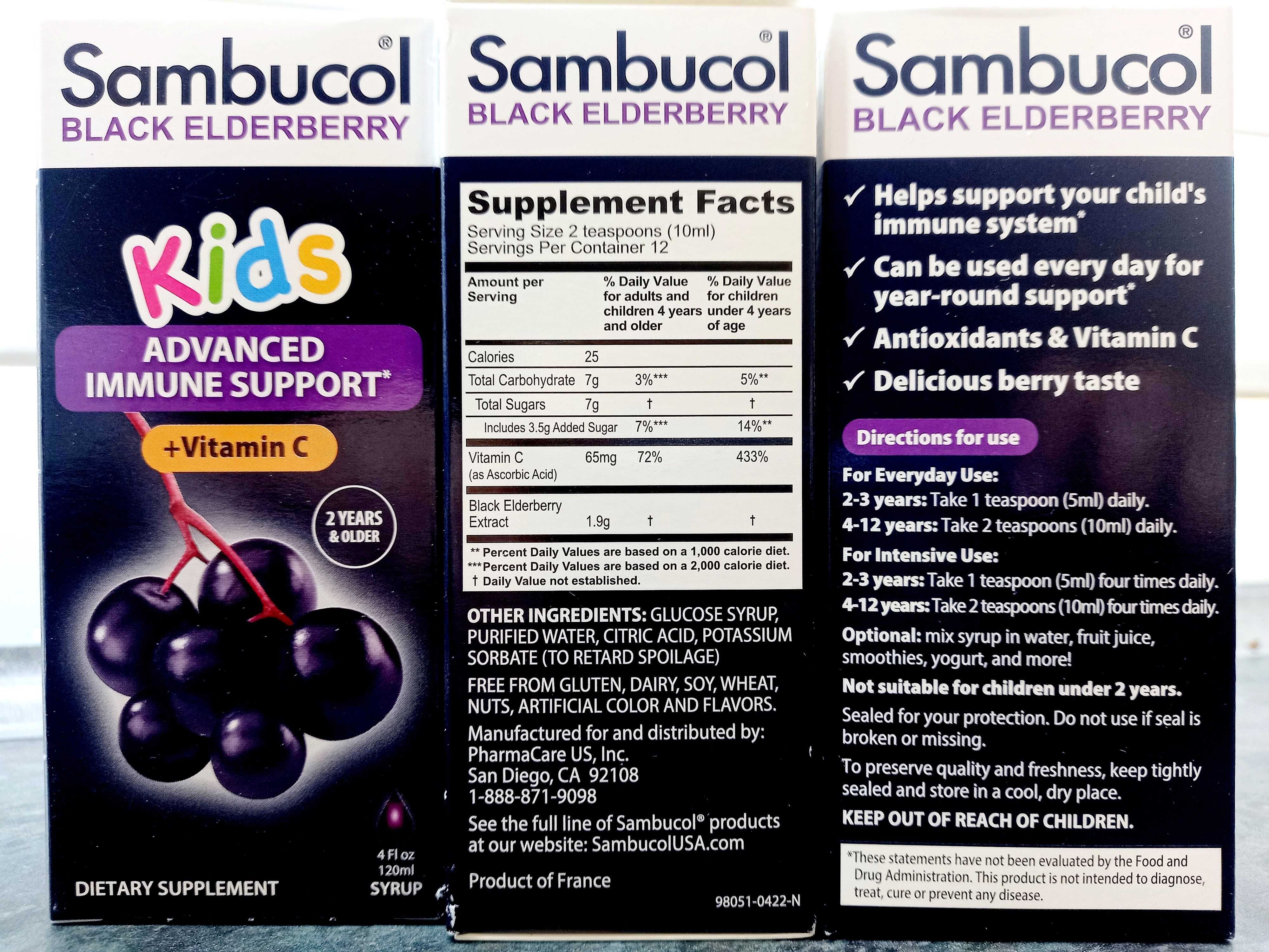 Sambucol, Black Elderberry for kids (120 мл), черная бузина