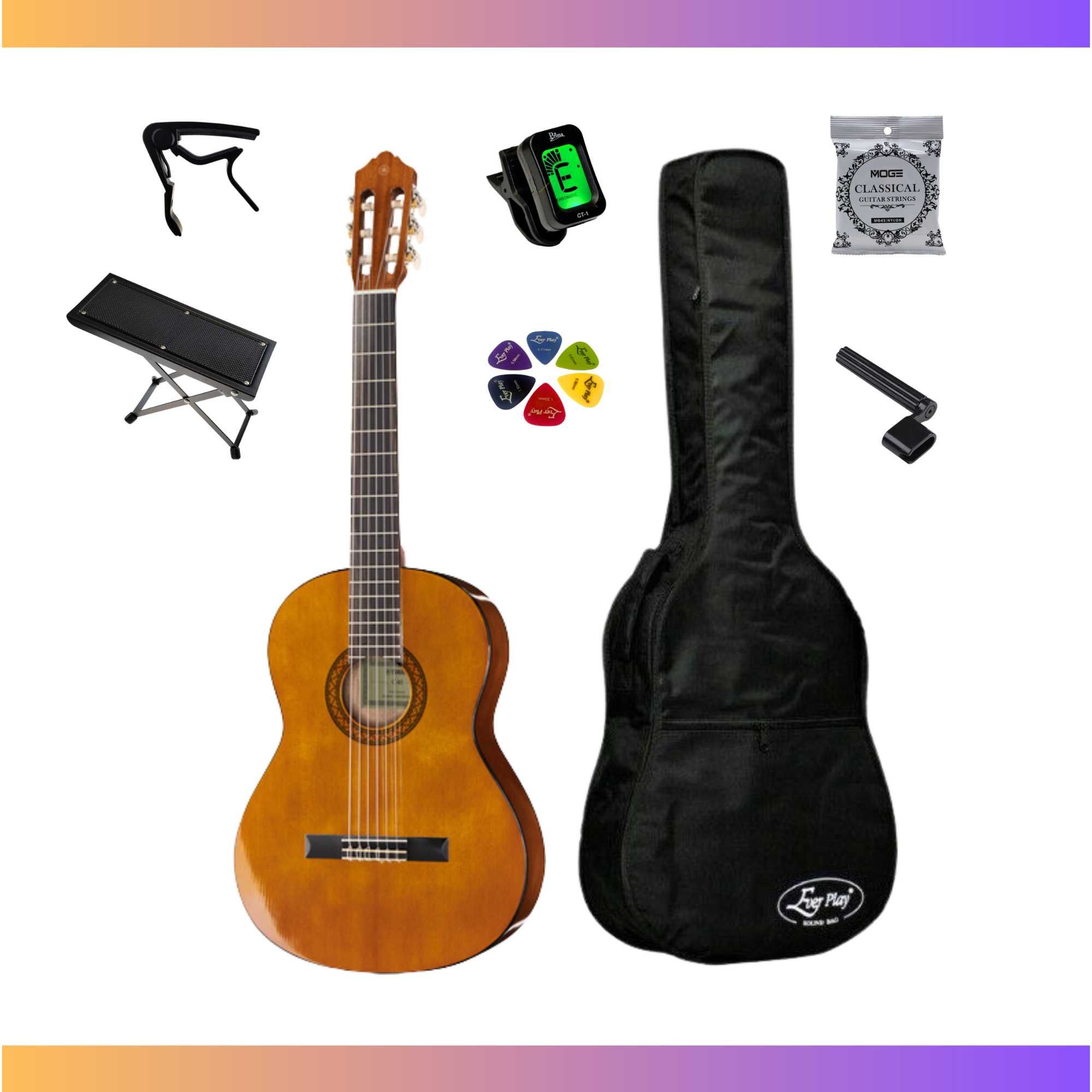 Gitara klasyczna YAMAHA C-40 4/4 + pokrowiec / zestaw XL / NOWA