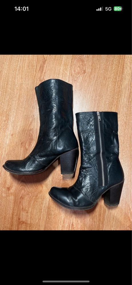Buty damskie botki wysokie na obcasie roz. 37