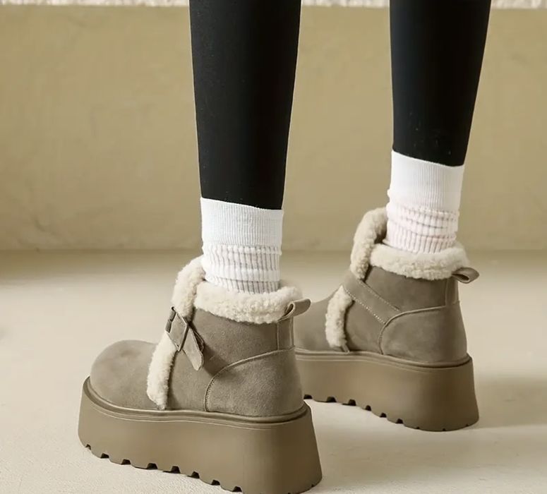 Зимові ботінки кольору хакі