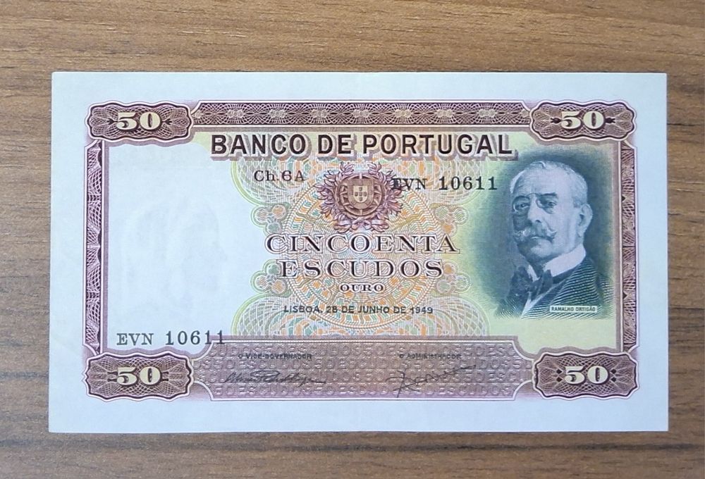 Nota 50 escudos 1949 Banco de Portugal