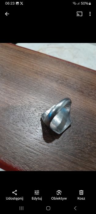 Sygnet srebrny z inicjałami