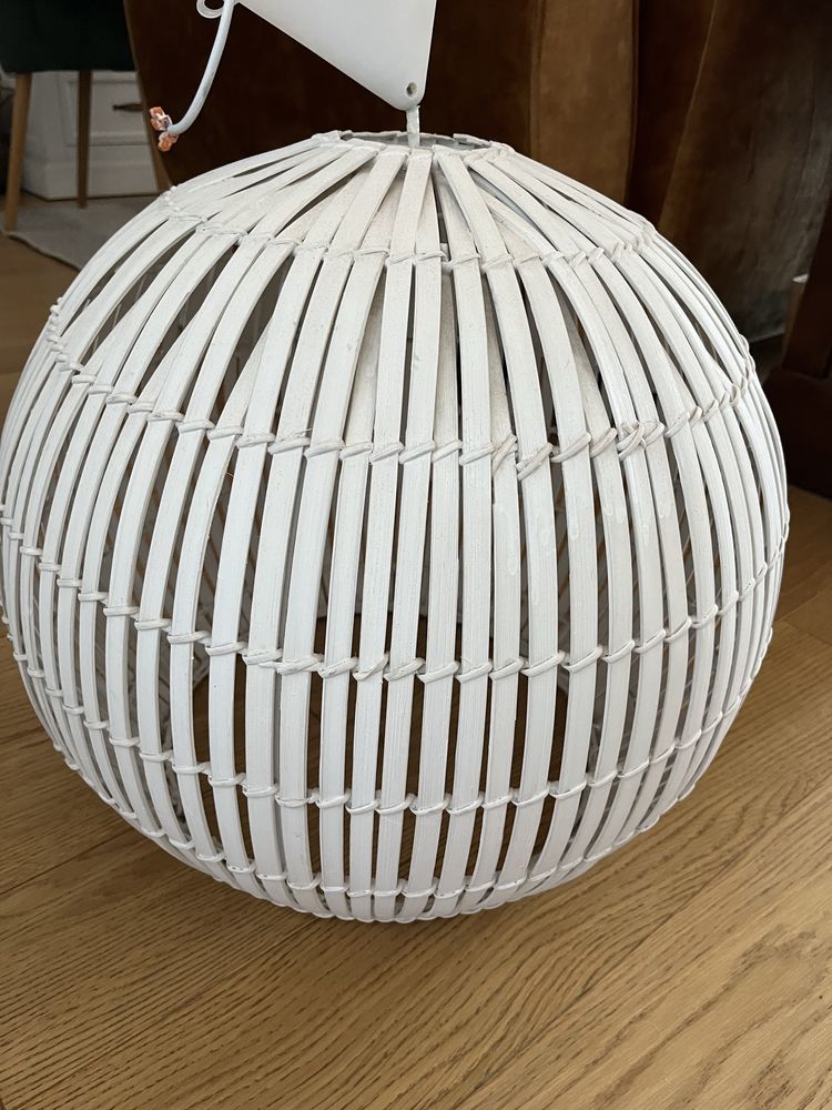 Lampa sufitowa, drewniana, średnica 50 cm
