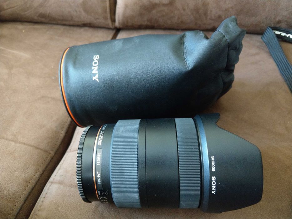 Sony Alfa 55vl zestaw lustrzanka wersja z gps + obiekty carl zeiss