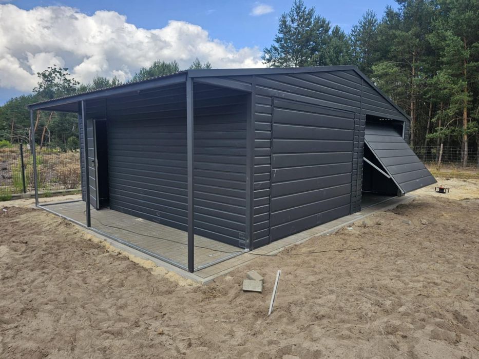 Garaż blaszany 4x6 6x5 6x5,80 6x6 7x6 8x6 9x5 9x6 - PRODUCENT Premium!