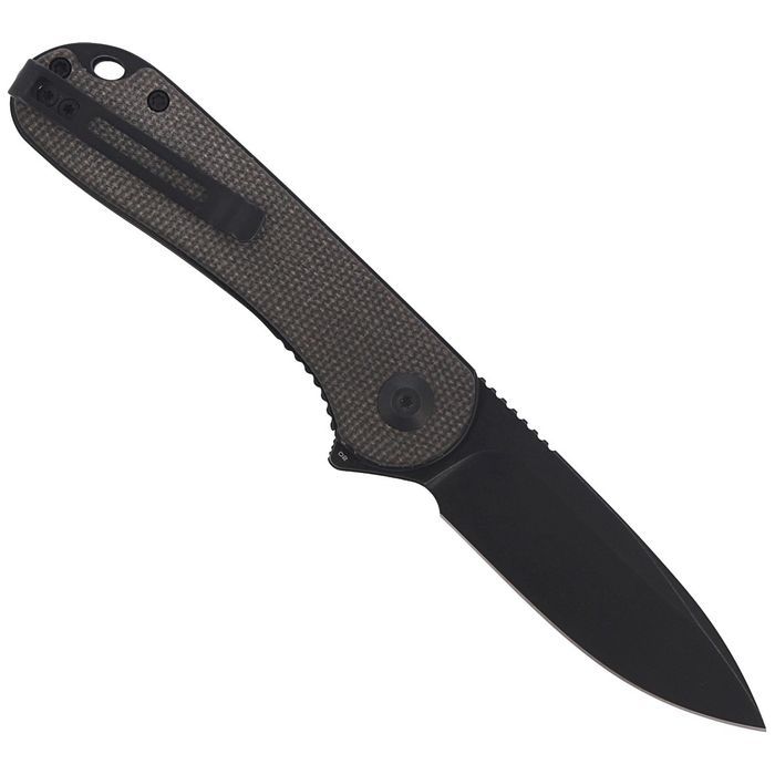 Nóż składany CIVIVI Elementum Flipper Green Micarta, Black Stonewashed