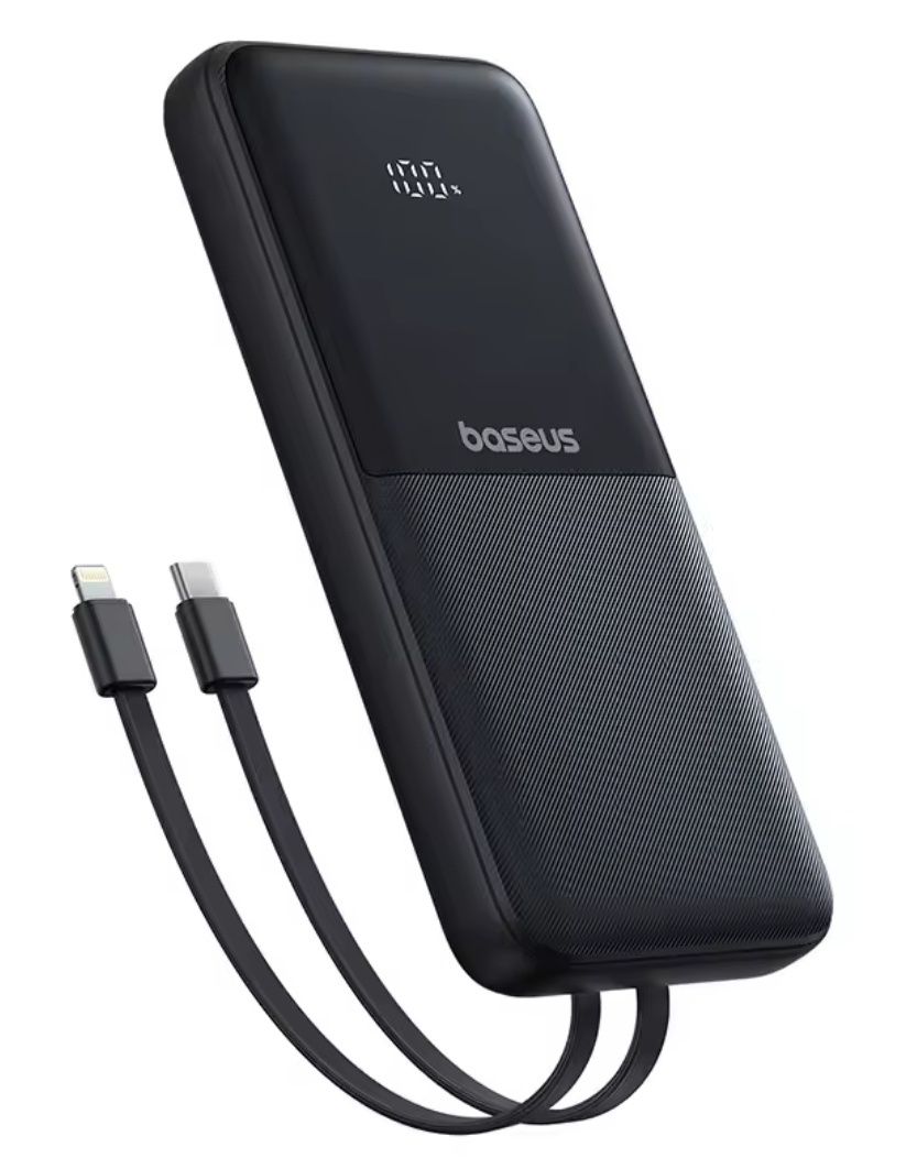 Power Bank Baseus Lipow Dual-Cable de 20000mAh C/Display Digital-Novo
