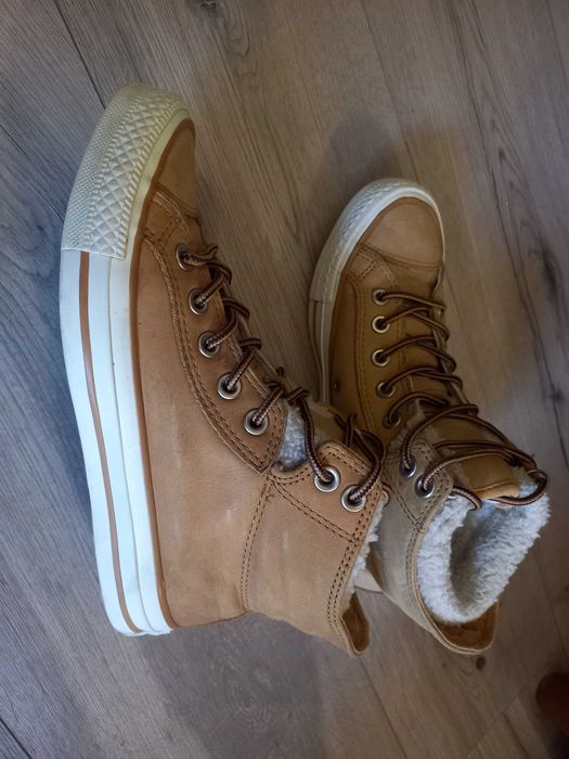 Кеды Converse кожаные утепленные оригинал размер 37.