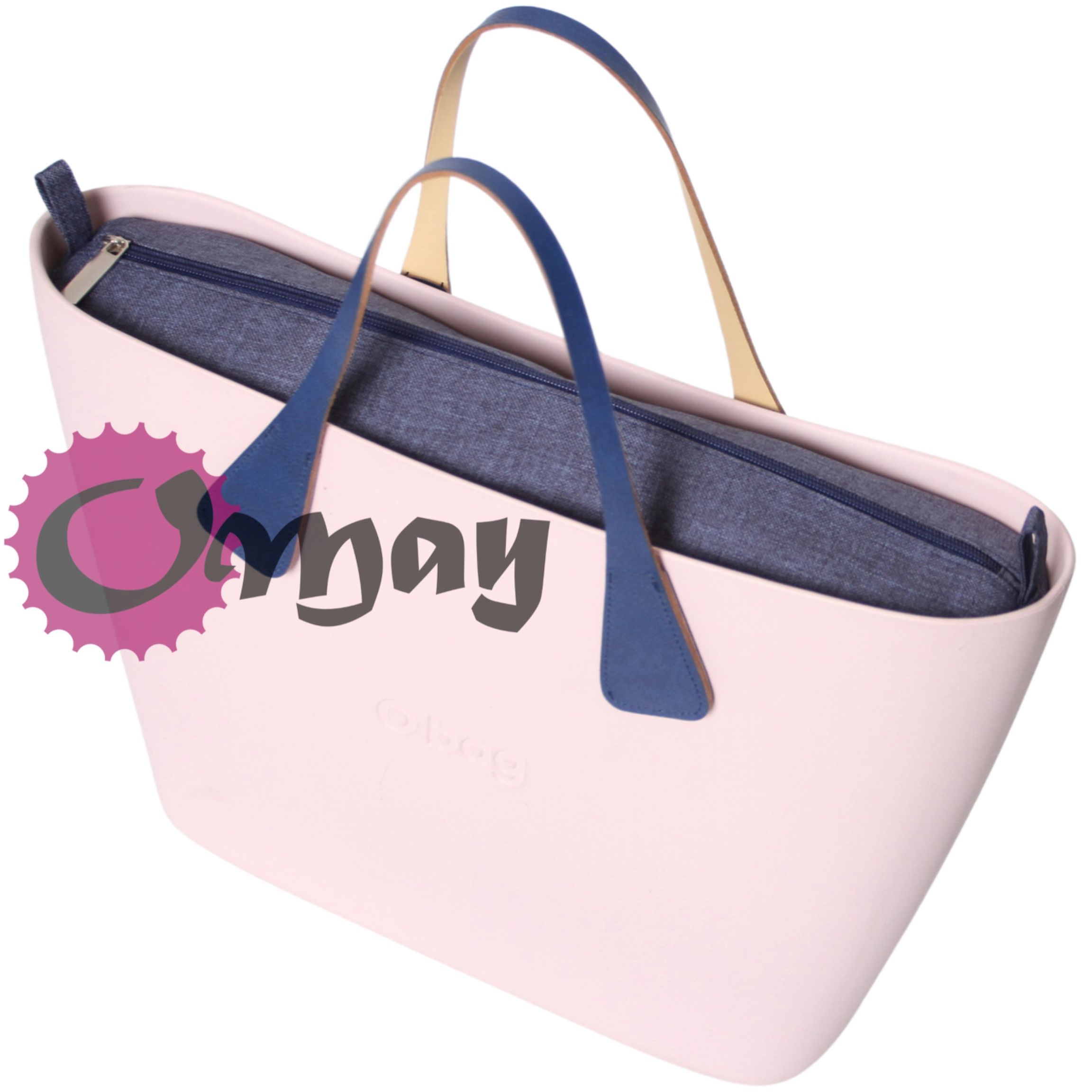 Granatowy organizer do OBAG URBAN len 2 kieszenie wkład VIP OMAY