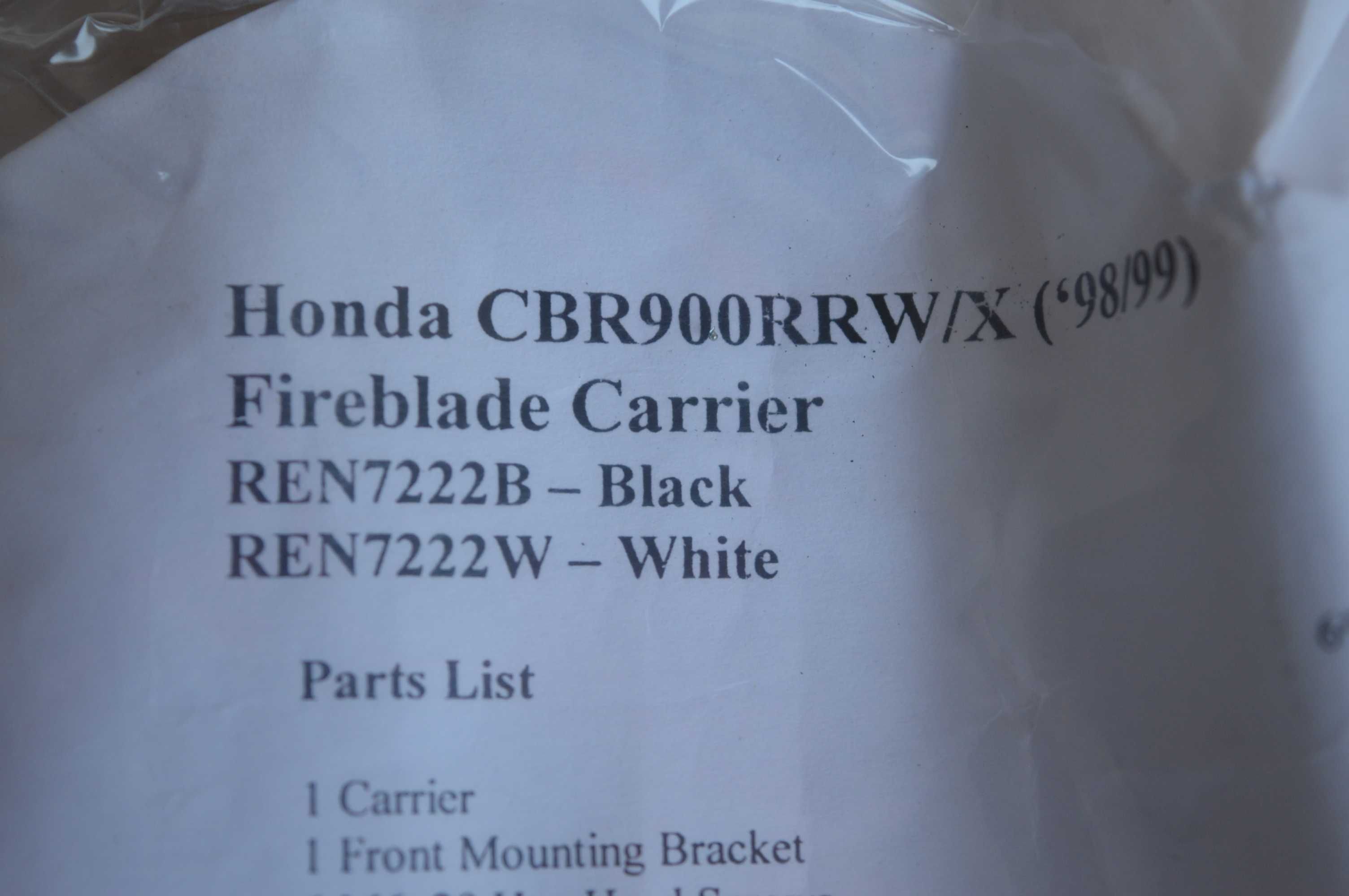 Honda CBR 900 rr sc33 98/99r Renntec BAGAŻNIK stelaż