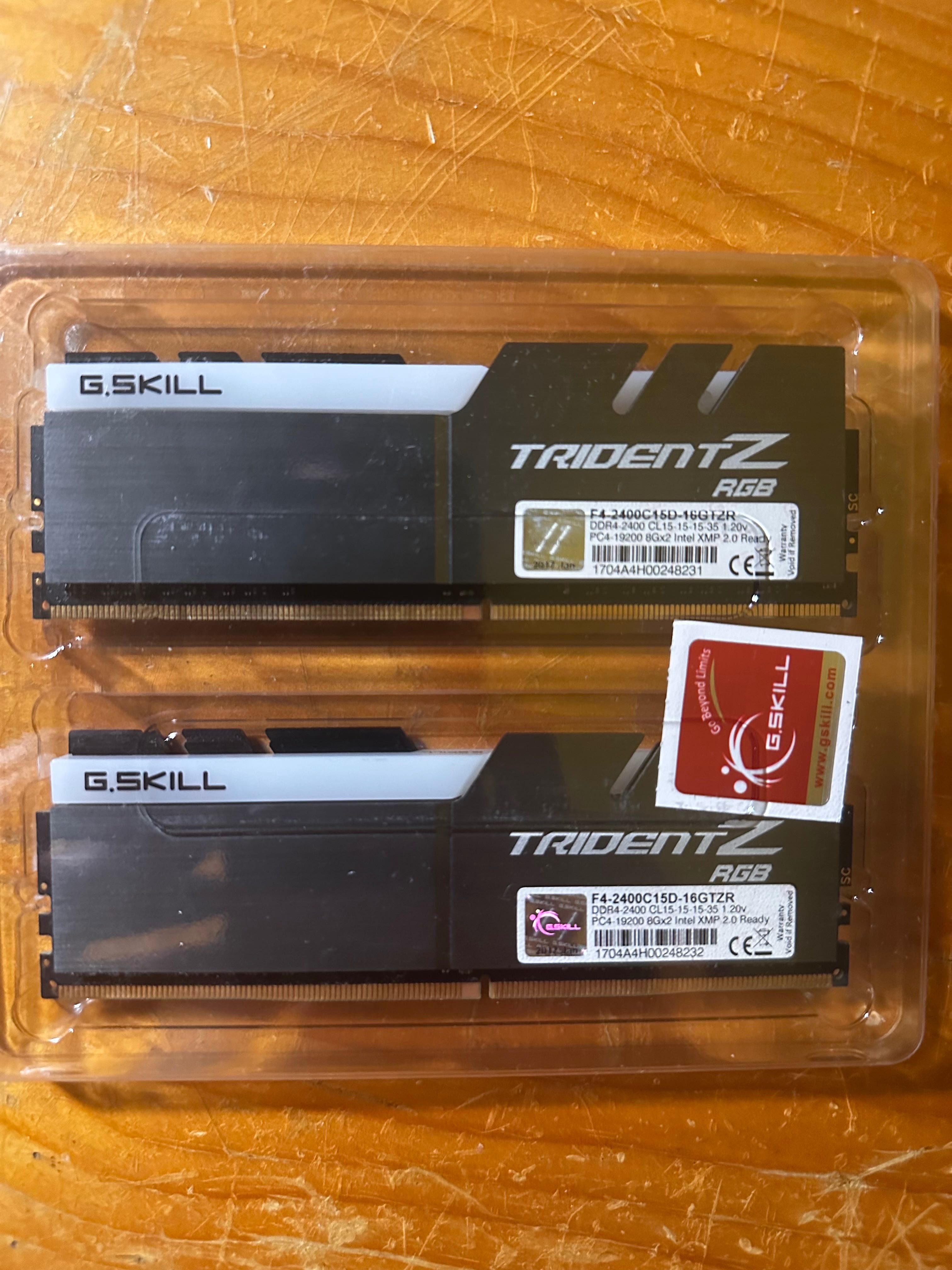 G.SKILL TRIDENT Z RGB 16gb (8gbx2) ddr4 2400mhz
