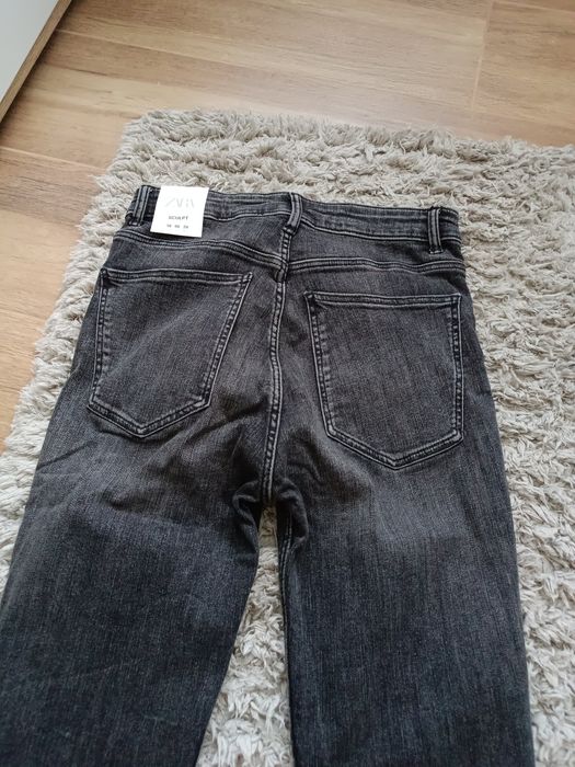Spodnie jeansowe czarne Zara