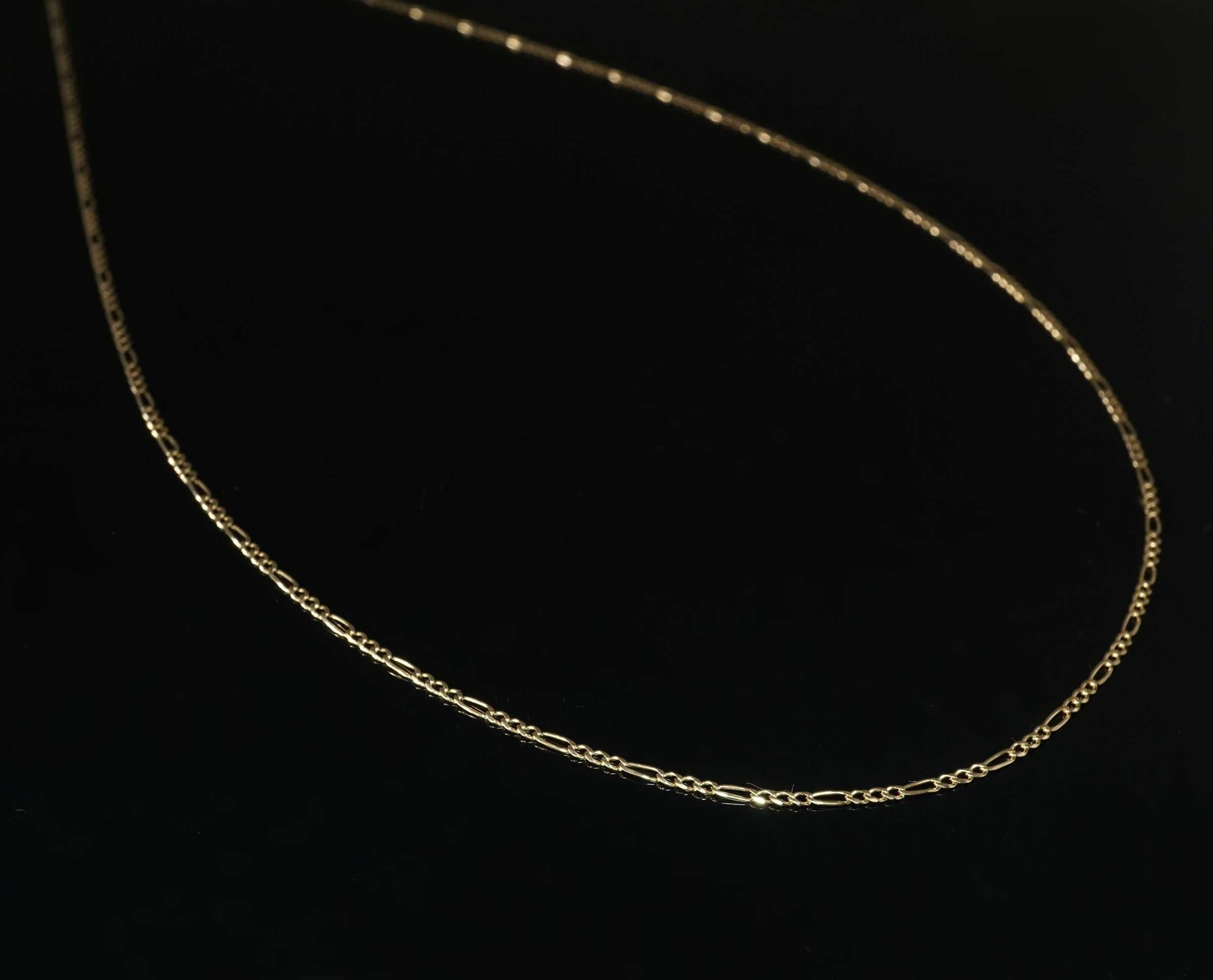 Złoto 333 - złoty łańcuszek Figaro 46 cm